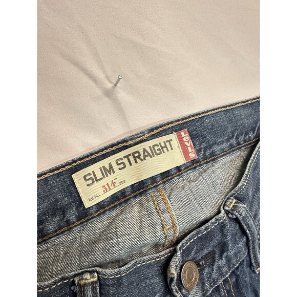 Levi's 514 100% Cotton 32  x 32 Dark Slim Straight Jeans Men - Picture 4 of 8